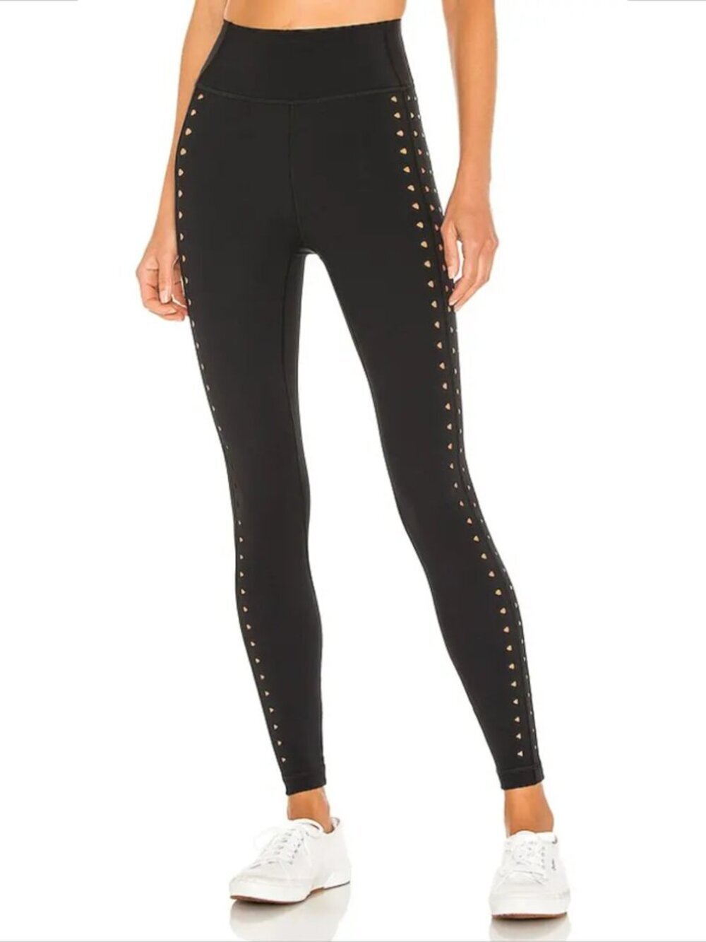 GIGI C Katrina legging black triangle laser cut cut-outs full length new X-Small